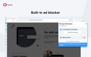 Built-in ad blocking
